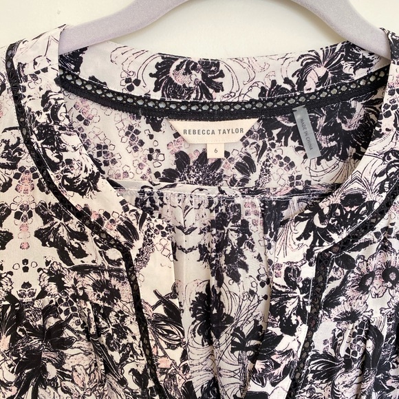 Rebecca Taylor • Silk Floral Top - Picture 4 of 7